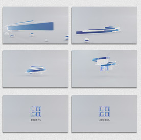 清新简洁LOGO演绎片头AE模