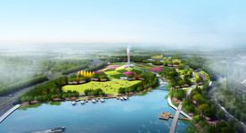 生态科技园景观规划效果图