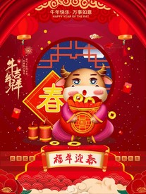 2021牛年海报