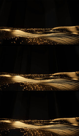 大气黑金流动特效背景视频素材