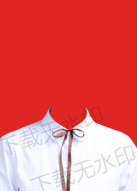 女性证件照白衬衫
