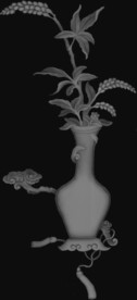 花瓶灰度图
