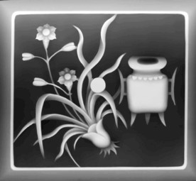 花瓶灰度图
