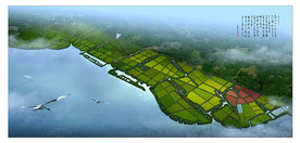 农业示范基地景观规划效果图