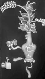 花瓶灰度图