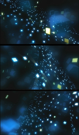 深蓝色科技风动态方块视频素材