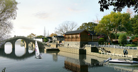 运河古镇景观效果图