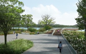 运河湿地公园景观效果图