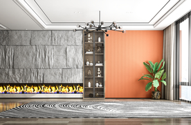 现代客厅沙发背景墙