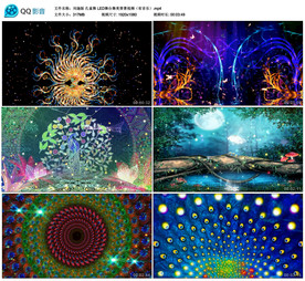 孔雀舞 唯美傣族舞美背景视频