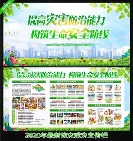 防灾减灾知识 防灾减灾海报