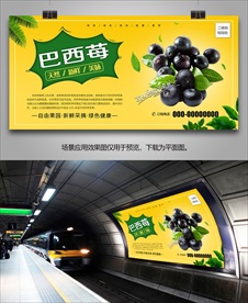 巴西莓批发海报灯箱展板展架挂画