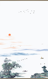 山水墨画山水意境山水禅境山水画