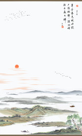 山水墨画山水意境山水禅境山水画