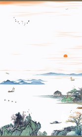 山水墨画山水意境山水禅境山水画