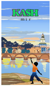 油画风景画装饰画印度克什米尔邦