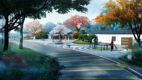 健身小广场景观效果图