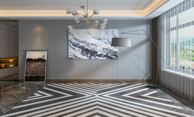 现代客厅沙发背景墙 室内设计