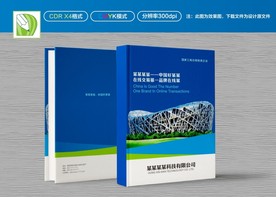 蓝色封面 公司封面 画册封面