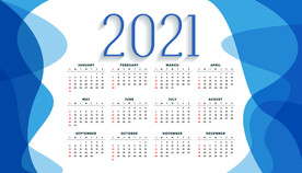 2021日历台历素材