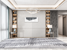 现代客厅沙发背景墙