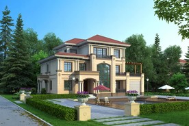 欧式高档别墅3d模型