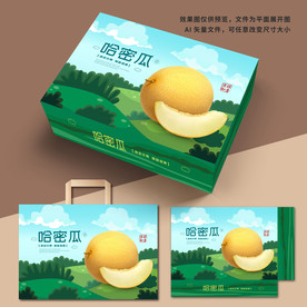 哈密瓜礼盒 哈密瓜包装