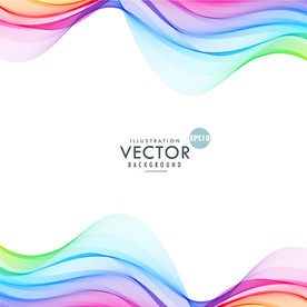 彩虹曲线封面背景