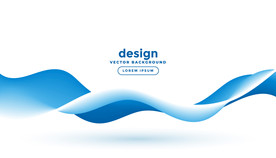 蓝色抽象曲线背景