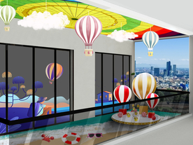 阳台 包装 热气球