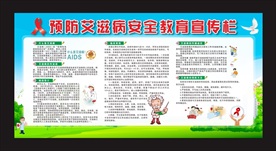预防艾滋病安全教育宣传栏