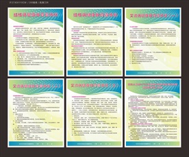 艾滋病 肺结核 流感防治宣传栏