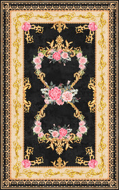 复古花纹简欧地毯