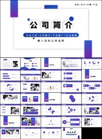 简约企业宣传企业简介公司ppt