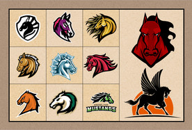 矢量马首图标系列