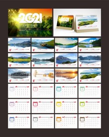 2021年风景台历