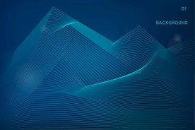 蓝色科技线条