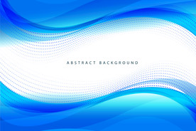 蓝色波纹封面背景