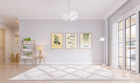 北欧客厅沙发背景墙现代摄影墙