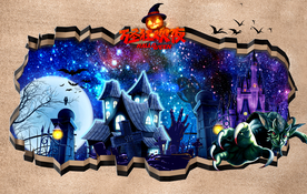 万圣节 万圣节墙绘 万圣节美陈
