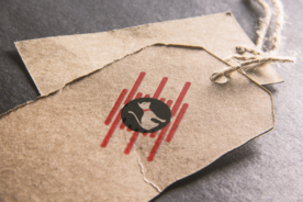 品牌logo牛皮纸样机