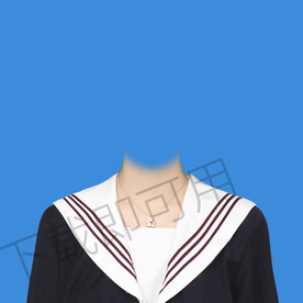 女生水手服证件照