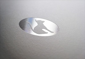 品牌logo纸质烫金银样机