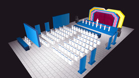 活动布置3D鸟瞰效果图