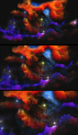 梦幻彩色星空动态视频素材