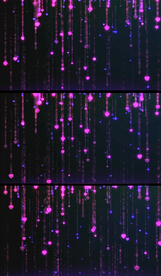 心形下落流光轨迹背景视频