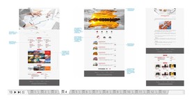 网站整体设计带效果标注