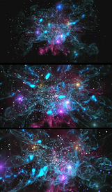 动态抽象星系背景视频