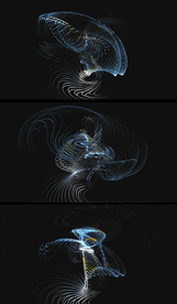 飘逸粒子线条视频素材