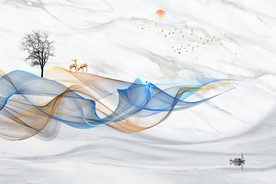 新中式电视背景墙